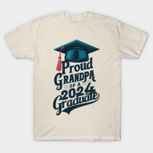 Proud Graduate 2024 Grandpa T-Shirt